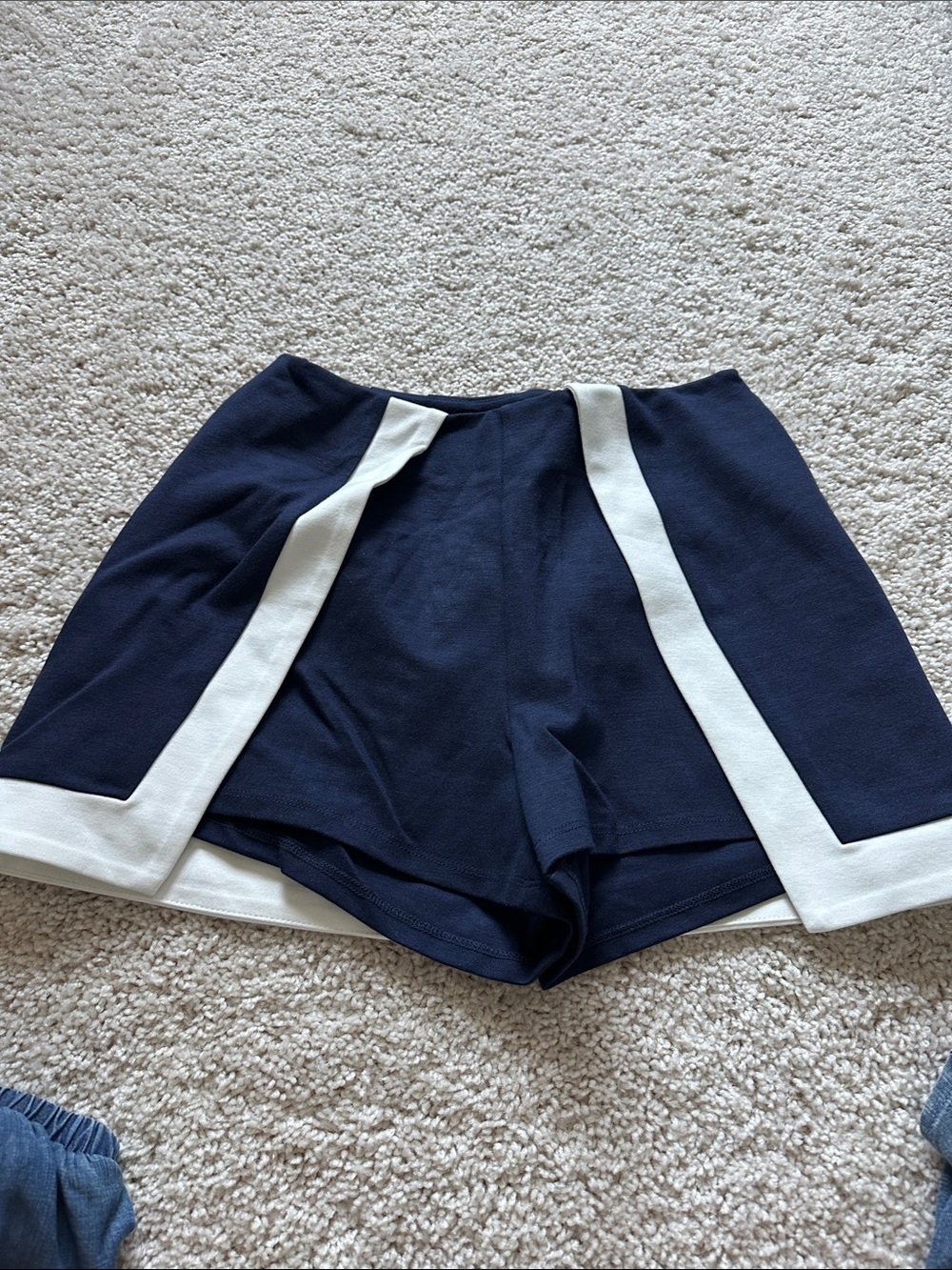 VENUS Navy and White Athletic Skort